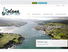 Tablet Screenshot of lasolanarestaurante.com